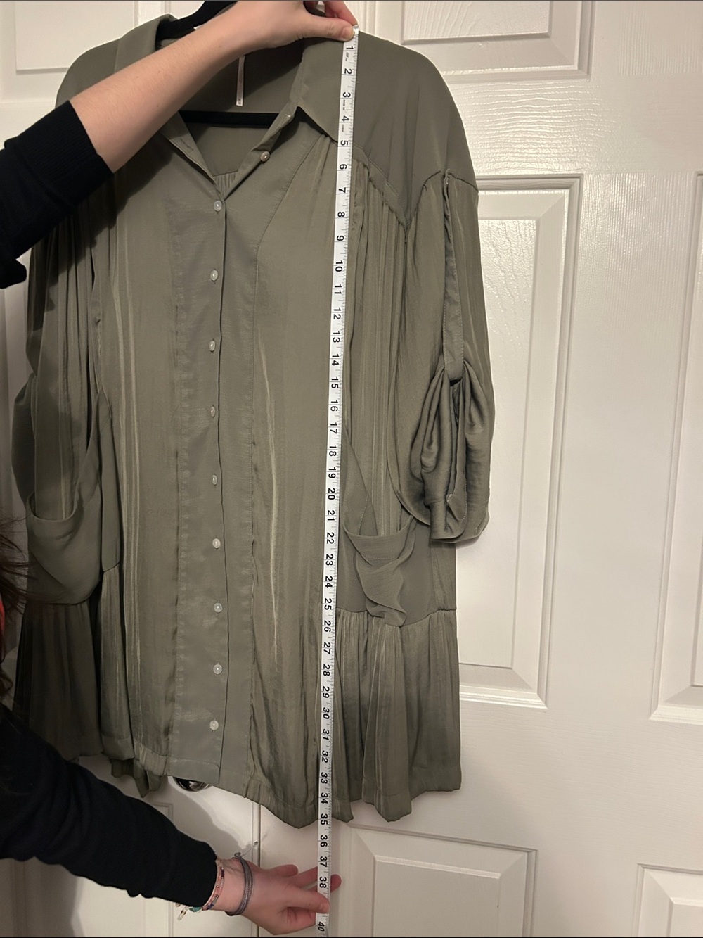 Free People Olive Green Lightweight Dress - Picture 6 of 7